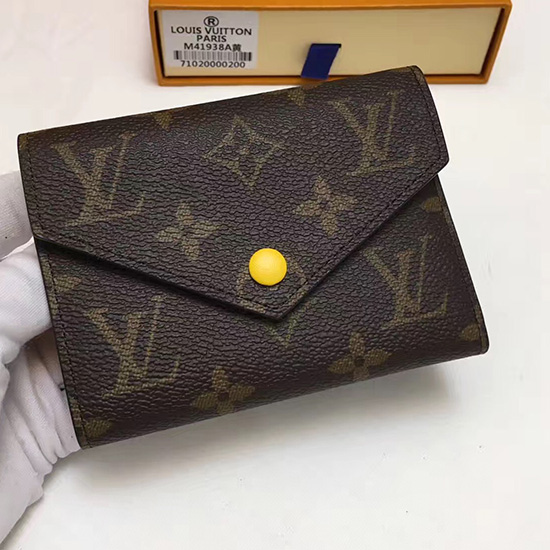 Louis Vuitton Monogram Canvas Victorine Wallet Yellow M41938