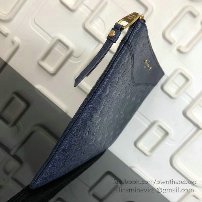 Louis Vuitton Monogram Empreinte Daily Pouch Blue M62938