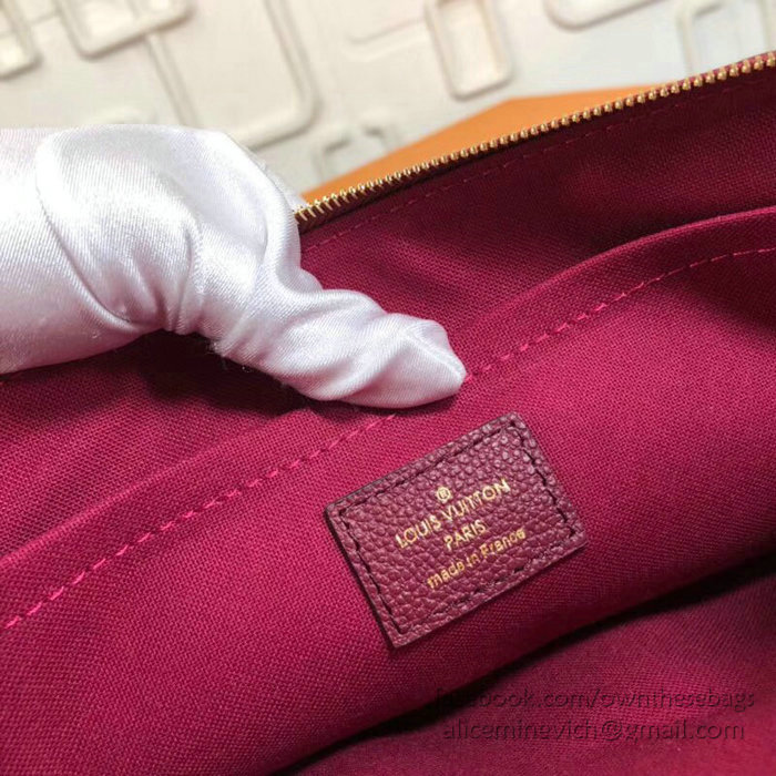 Louis Vuitton Monogram Empreinte Daily Pouch Burgundy M62938