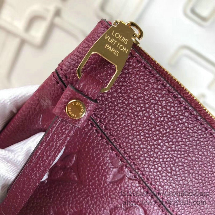 Louis Vuitton Monogram Empreinte Daily Pouch Burgundy M62938