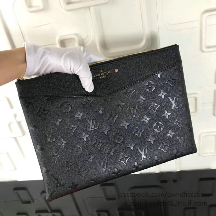 Louis Vuitton Monogram Empreinte Daily Pouch Noir M62938