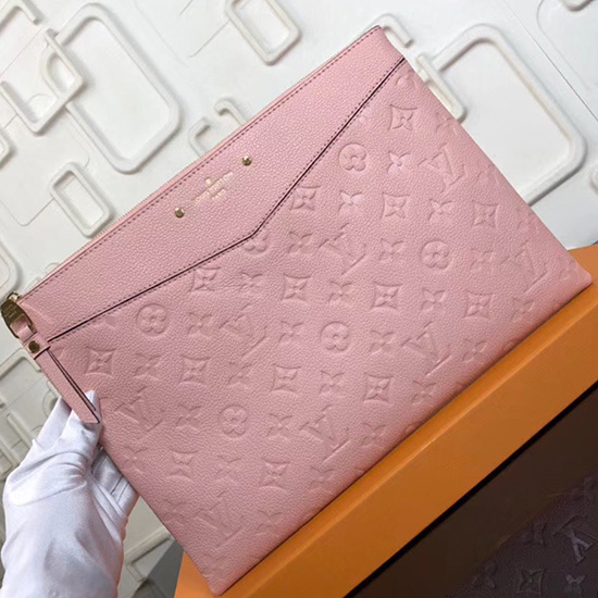 Louis Vuitton Monogram Empreinte Daily Pouch Pink M62938