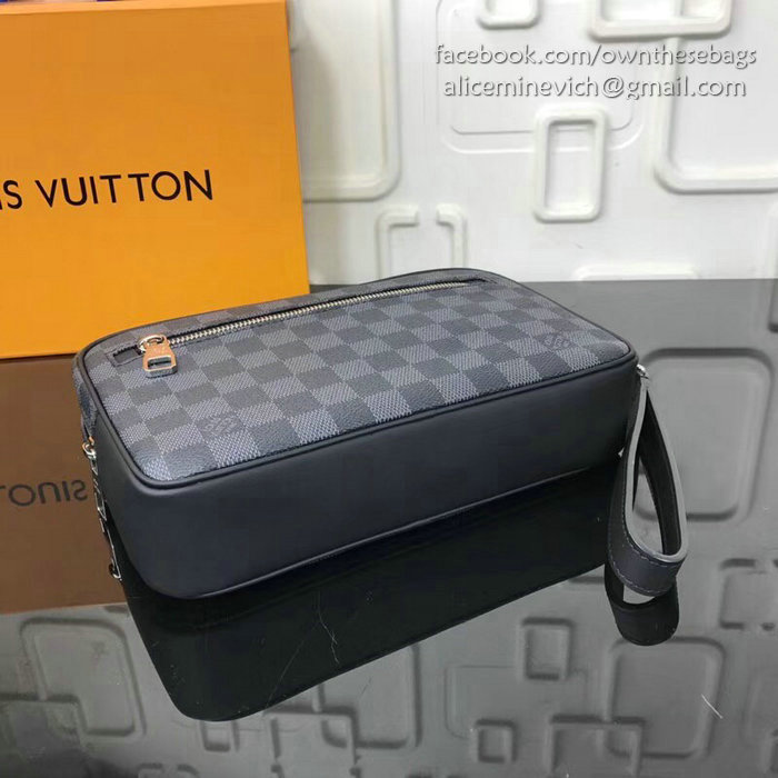 Louis Vuitton Damier Graphite Canvas Clutch N41663