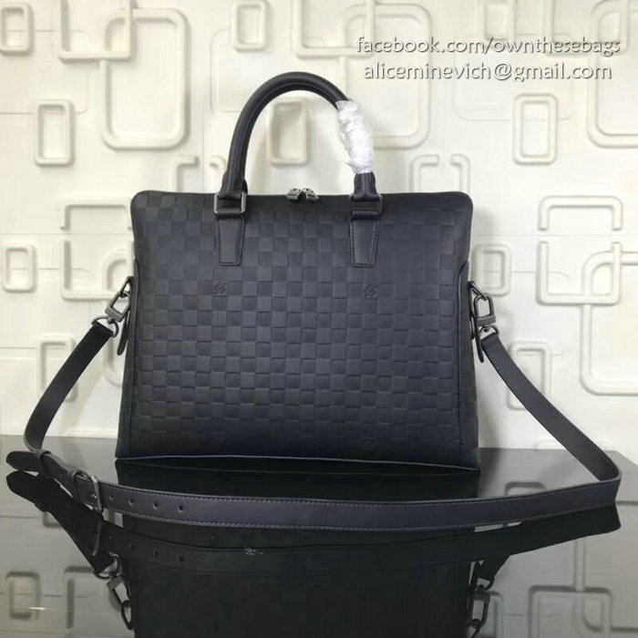 Louis Vuitton Damier Infini Leather Briefcase Noir N41151