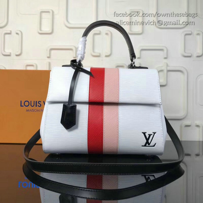 Louis Vuitton Epi Leather Cluny BB White M41305