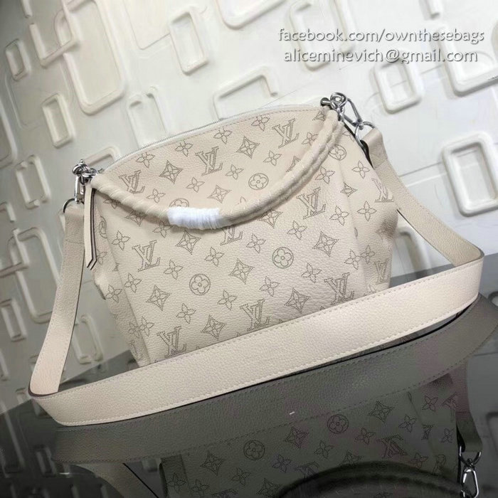 Louis Vuitton Mahina Calfskin Babylone Chain BB Creme M51223