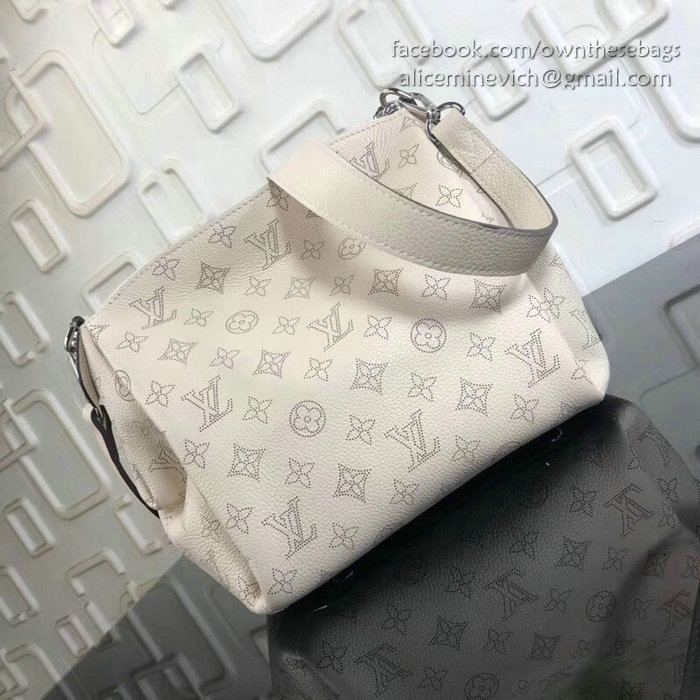 Louis Vuitton Mahina Calfskin Babylone Chain BB Creme M51223