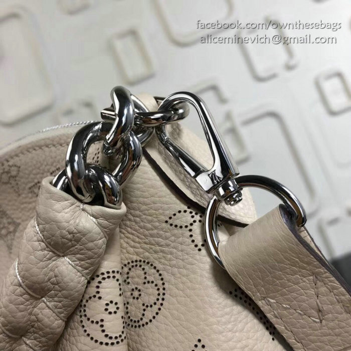 Louis Vuitton Mahina Calfskin Babylone Chain BB Creme M51223