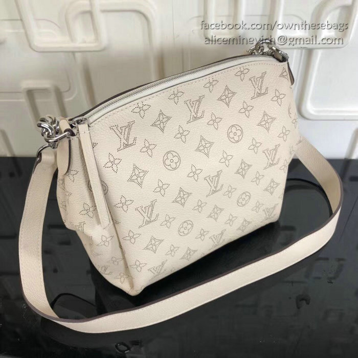 Louis Vuitton Mahina Calfskin Babylone Chain BB Creme M51223