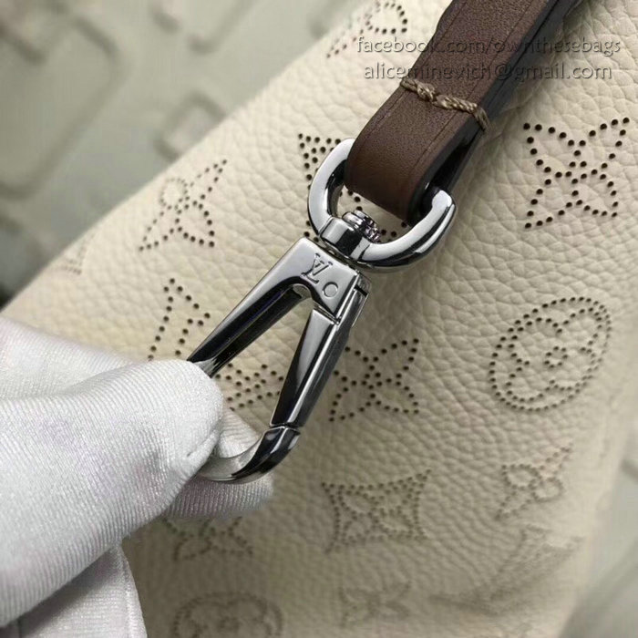 Louis Vuitton Mahina leather HINA PM Creme M53140