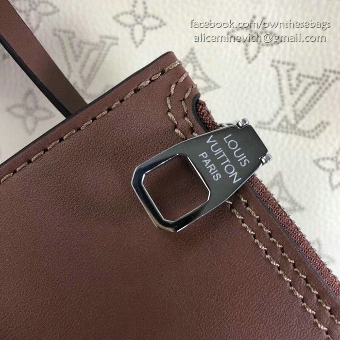 Louis Vuitton Mahina leather HINA PM Creme M54353