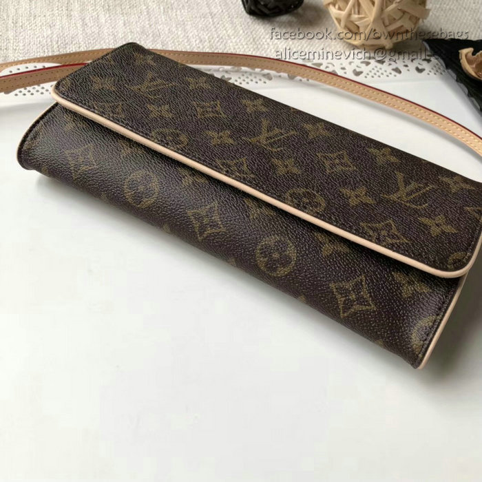 Louis Vuitton Monogram Canvas Pochette Twin GM M51852