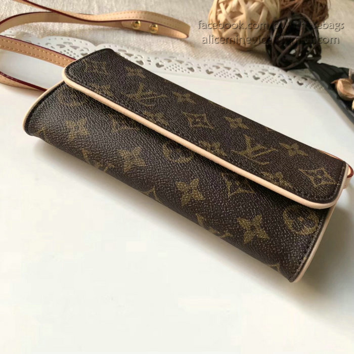 Louis Vuitton Monogram Canvas Pochette Twin PM M51854