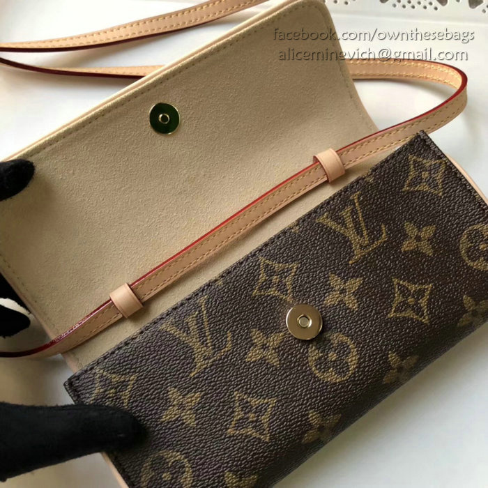 Louis Vuitton Monogram Canvas Pochette Twin PM M51854