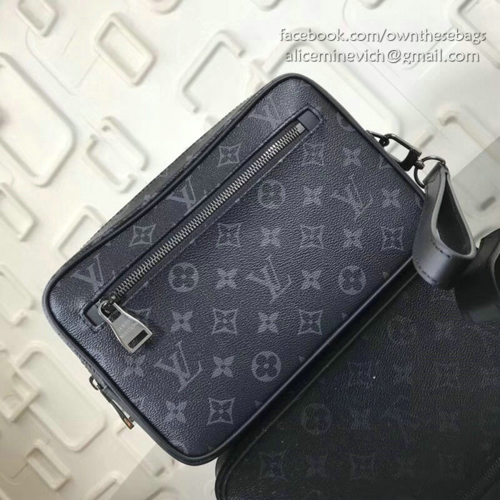 Louis Vuitton Monogram Eclipse Canvas Clutch N41663