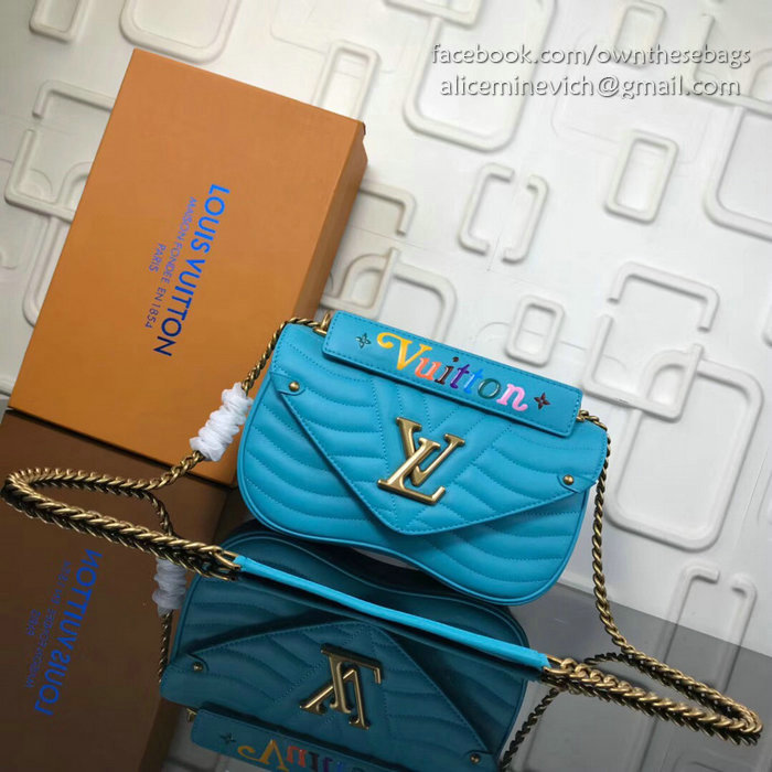 Louis Vuitton New Wave Chain Bag MM Blue M51498