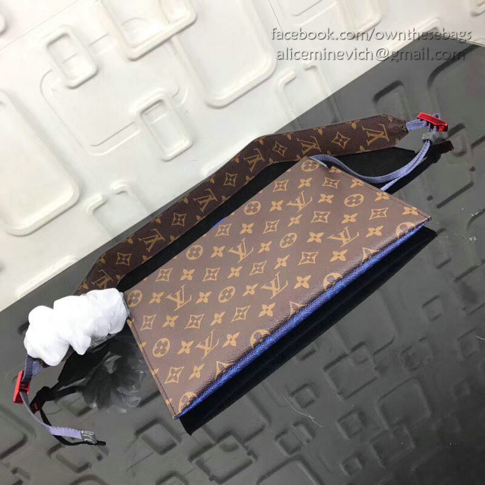 Louis Vuitton Monogram Canvas Small Pouch Blue M43854