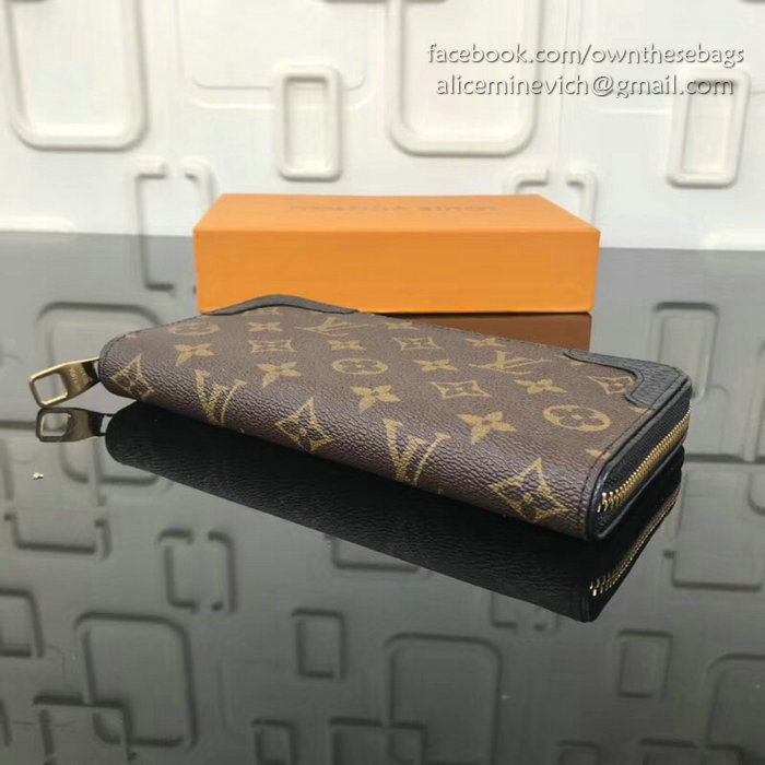 Louis Vuitton Monogram Canvas Zippy Wallet Retiro Noir M61187