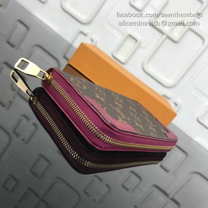 Louis Vuitton Monogram Canvas Zippy Wallet Retiro Purple M61187