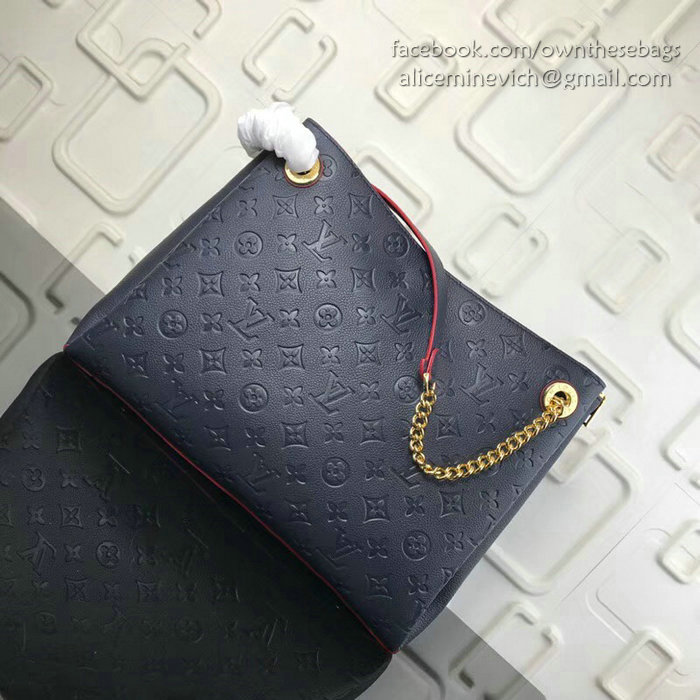 Louis Vuitton Monogram Empreinte Surene MM Blue M43758