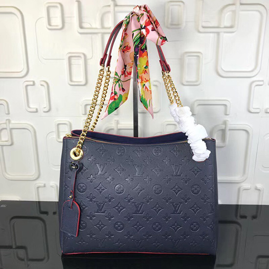 Louis Vuitton Monogram Empreinte Surene MM Blue M43758