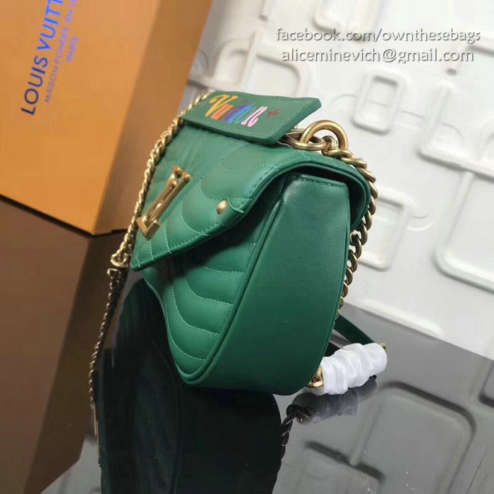 Louis Vuitton New Wave Chain Bag MM Green M51498