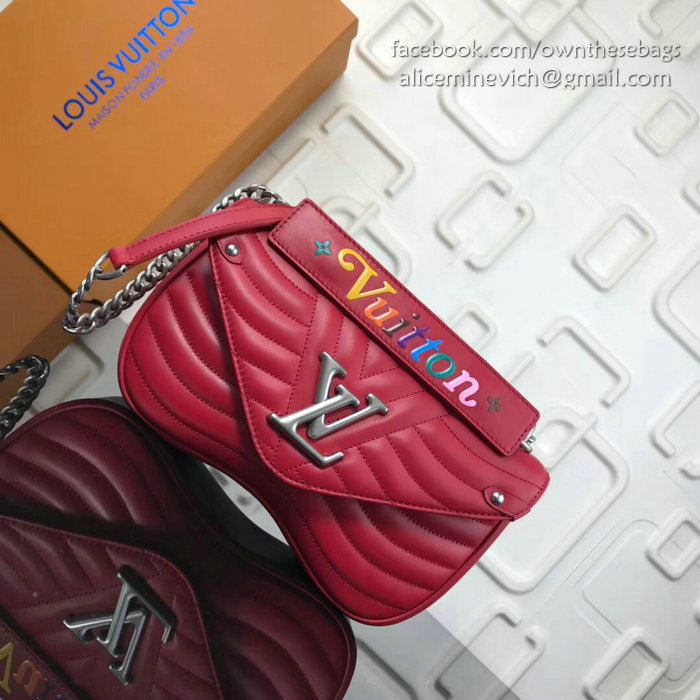 Louis Vuitton New Wave Chain Bag MM Red M51498