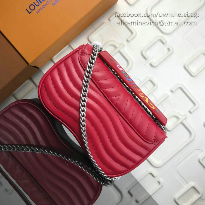 Louis Vuitton New Wave Chain Bag MM Red M51498