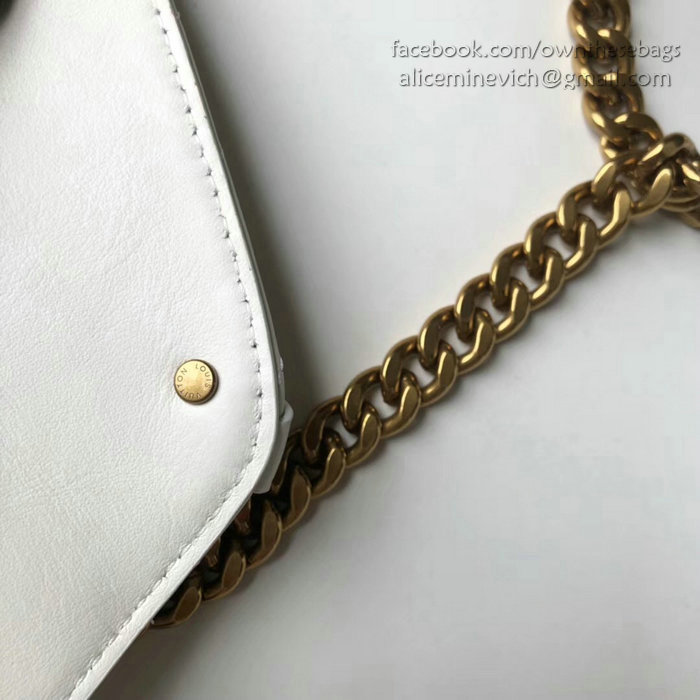 Louis Vuitton New Wave Chain Bag PM White M51683