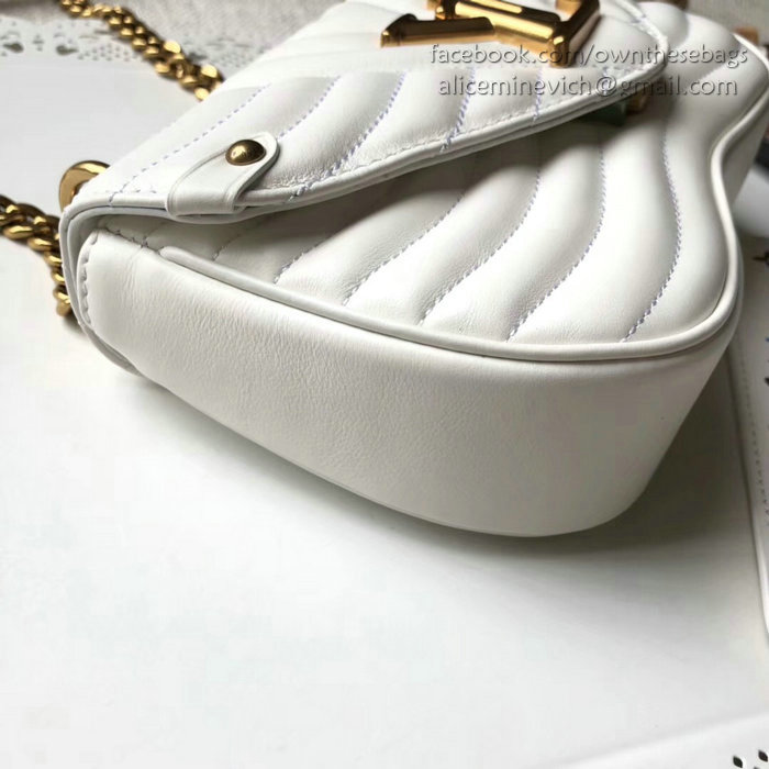 Louis Vuitton New Wave Chain Bag PM White M51683