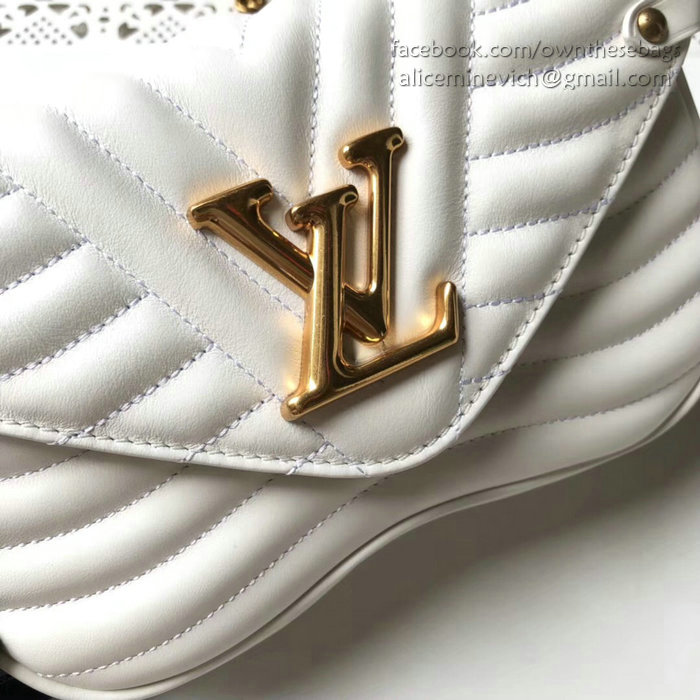 Louis Vuitton New Wave Chain Bag PM White M51683