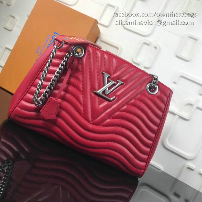 Louis Vuitton New Wave Chain Tote Red M51496