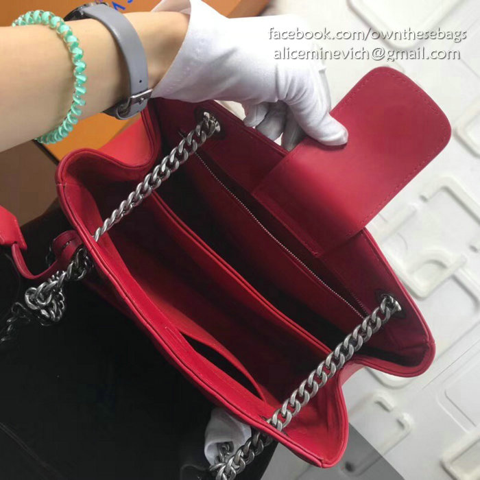 Louis Vuitton New Wave Chain Tote Red M51496