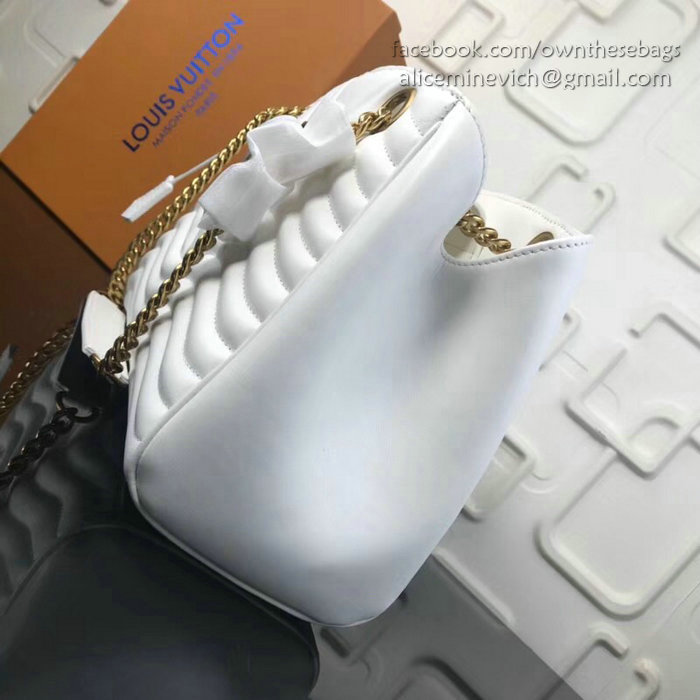 Louis Vuitton New Wave Chain Tote White M51496