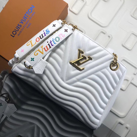 Louis Vuitton New Wave Chain Tote White M51496