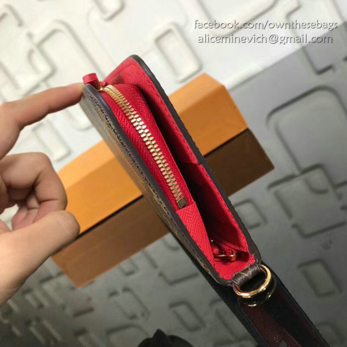 Louis Vuitton Portefeiulle Ansoritto Wallet Red M66701