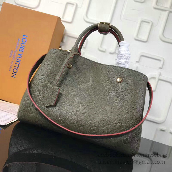 Louis Vuitton Monogram Empreinte Montaigne MM Green M43660