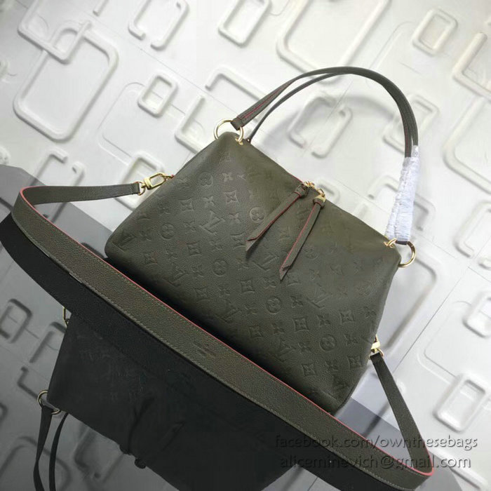 Louis Vuitton Monogram Empreinte Ponthieu PM Green M43719