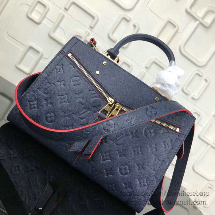 Louis Vuitton Monogram Empreinte Sully PM Marine Rouge M54196