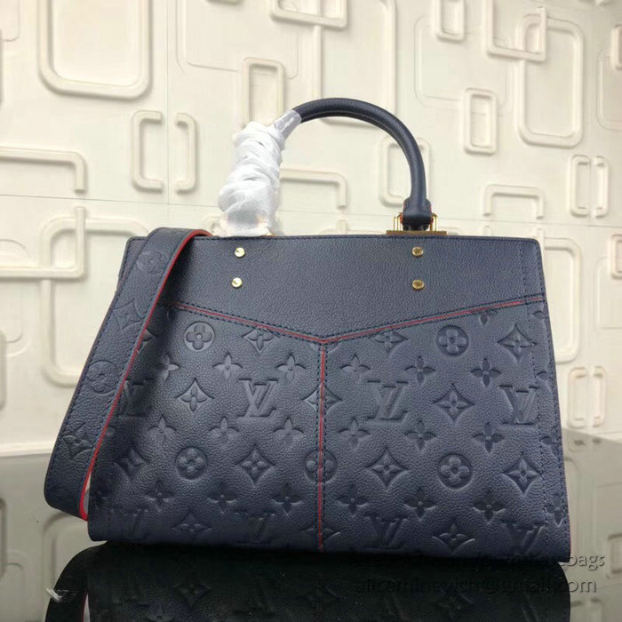 Louis Vuitton Monogram Empreinte Sully PM Marine Rouge M54196