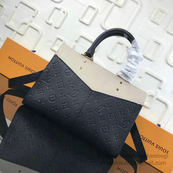 Louis Vuitton Monogram Empreinte Sully PM Noir Creme M54196