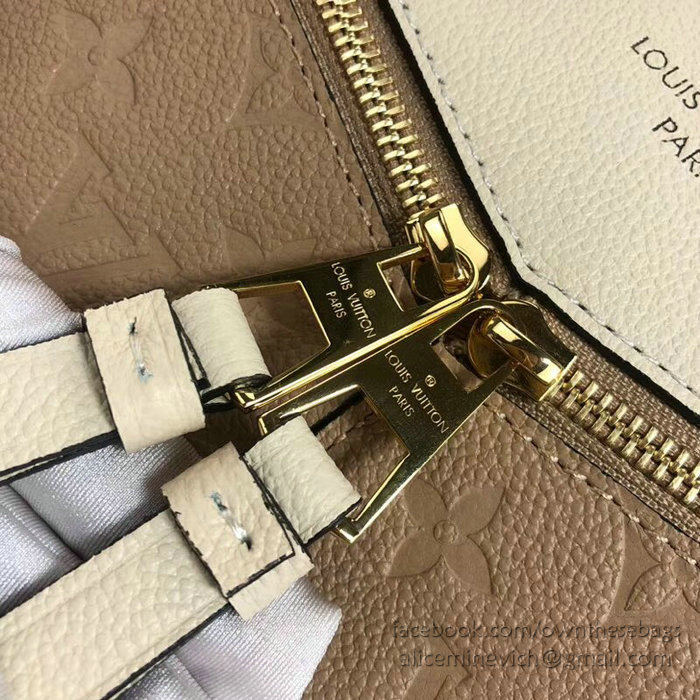 Louis Vuitton Monogram Empreinte Sully PM Papyrus Creme M54196