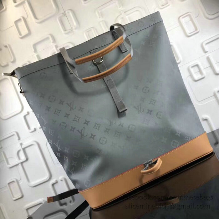 Louis Vuitton Monogram Titanium Canvas Zipped Tote M43887