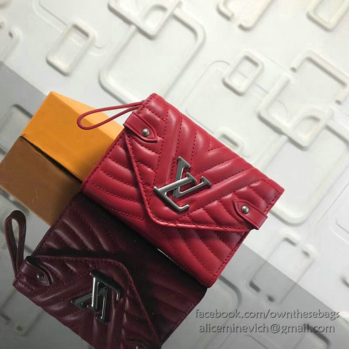 Louis Vuitton New Wave Compact Wallet Red M63428