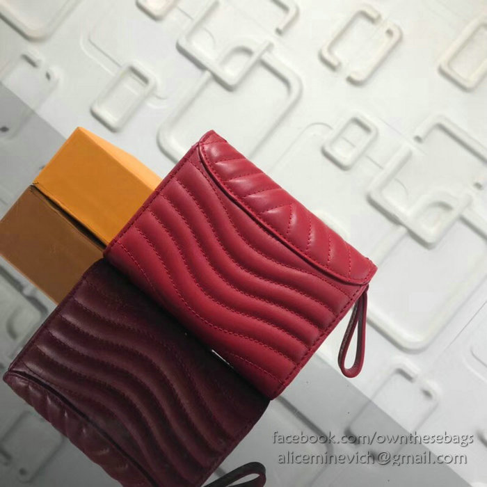 Louis Vuitton New Wave Compact Wallet Red M63428