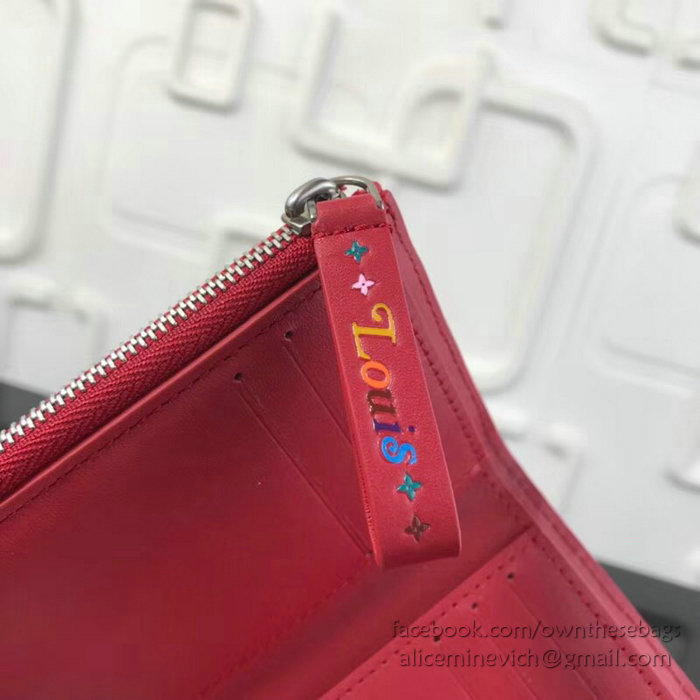 Louis Vuitton New Wave Compact Wallet Red M63428