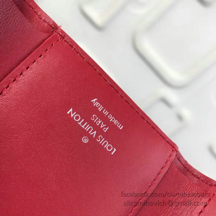 Louis Vuitton New Wave Compact Wallet Red M63428