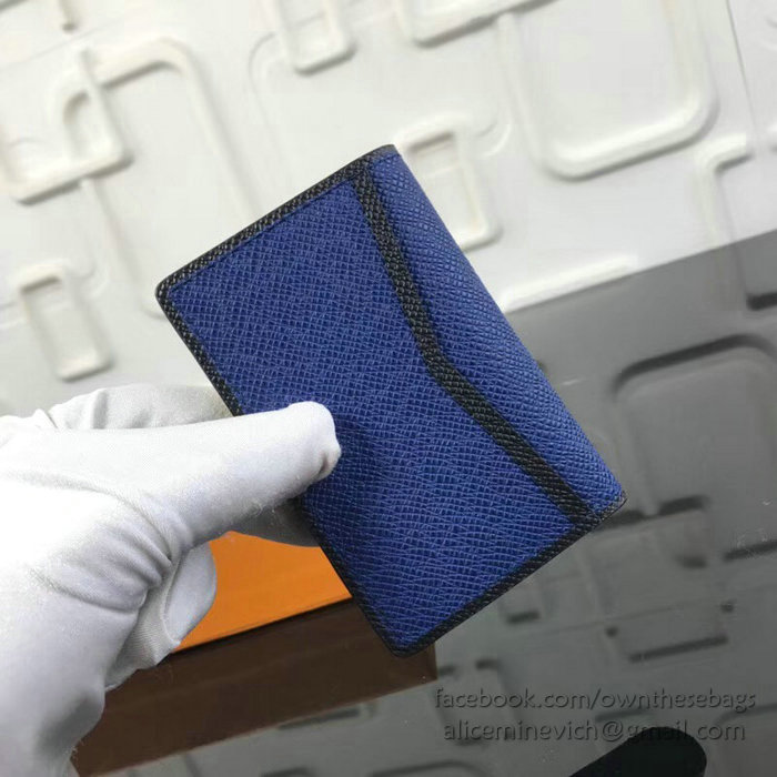 Louis Vuitton Pocket Organizer Blue M30551