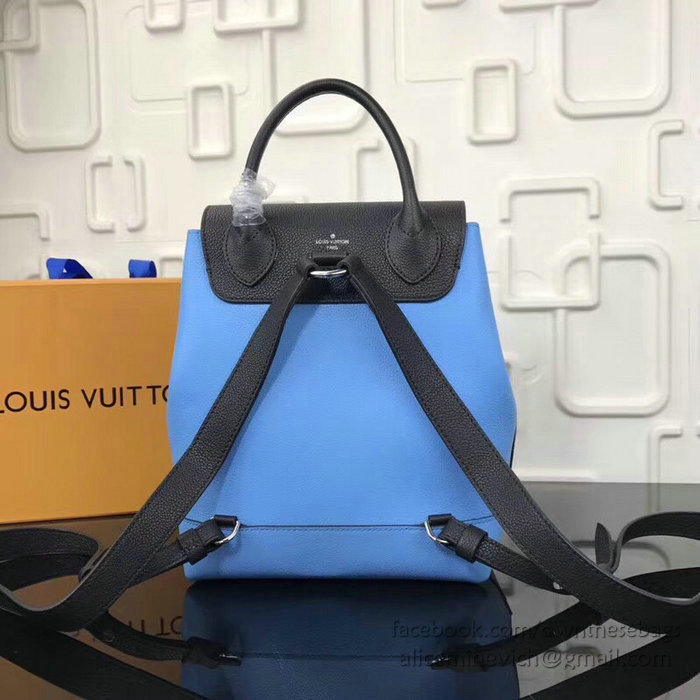 Louis Vuitton Soft Calfskin Lockme Backpack Blue M41817