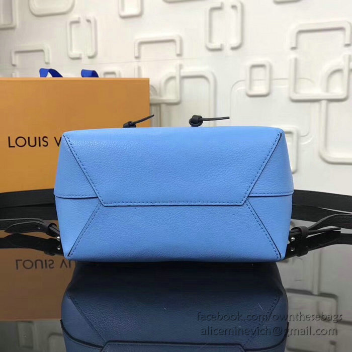 Louis Vuitton Soft Calfskin Lockme Backpack Blue M41817